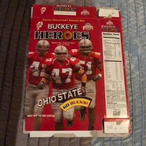 Ohio State Buckeyes “Buckeye Heroes” Cereal Box